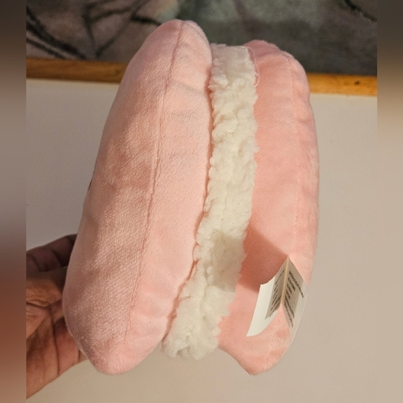 Giftable World 7" Pink Macaroon Heart Squeaker & Crinkle Pet toy item VP23012 - Picture 5 of 17
